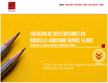 Tablet Screenshot of bernezac-communication.fr